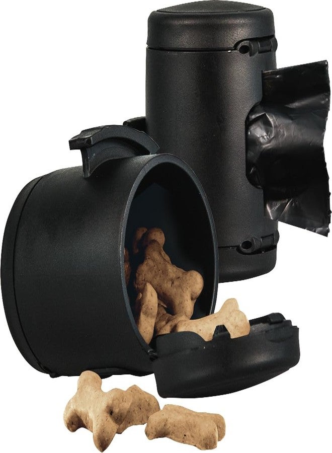 TRIXIE Flexi Multibox - Black Storage Container for Dog Waste Bags or Treats, Universal Clip-On for Flexi Leashes, 5 × 7 cm - Image 2